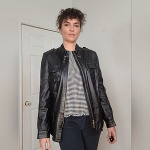 Rudsak Vintage Black Leather Jacket